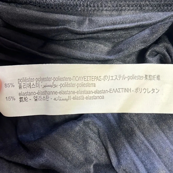 Zara Girl's Mini Skirt Accordion Fabric Dark Blue Elastic Waist size 9 cm 134 - Picture 5 of 5